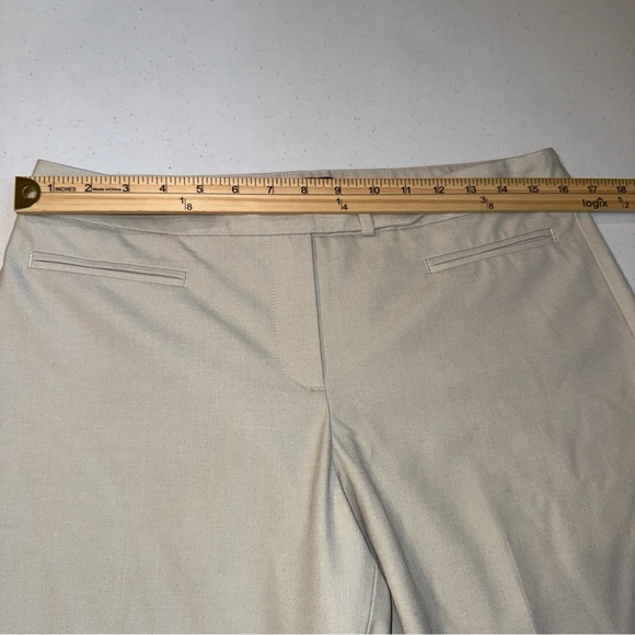 Talbots Chino Pants Womens Sz 10p Curvy Fit Khaki Color Stretch Boot Leg - Picture 3 of 8